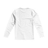 Купить Ponoka мужская футболка из органического хлопка, длинный рукав, белый с нанесением логотипа