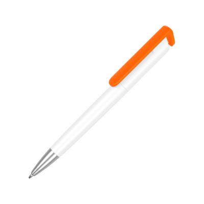 Купить Ручка-подставка Кипер, белый/оранжевый с нанесением