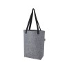 Купить Эко-сумка Felta объемом 12 л из фетра, переработанного по стандарту GRS, с широким дном, средне-серый с нанесением логотипа