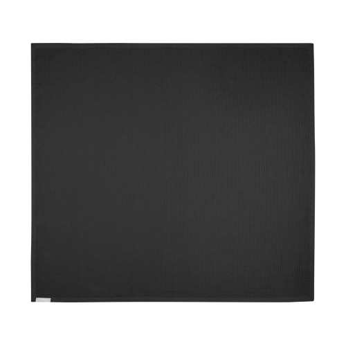 Купить Вафельное одеяло Abele 150 x 140 см из хлопка, сплошной черный с нанесением логотипа