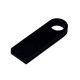 Купить USB 2.0-флешка на 64 Гб с мини чипом и круглым отверстием, черный с нанесением логотипа
