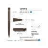 Купить Ручка Verona шариковая  автоматическая, коричневый металлический корпус 1.0 мм, синяя с нанесением логотипа