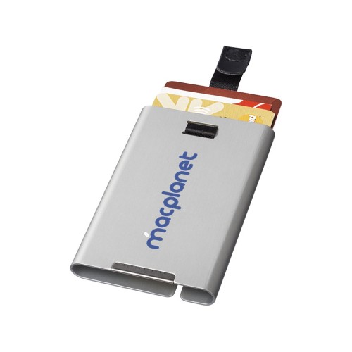 Купить RFID слайдер для карт, серебристый с нанесением логотипа