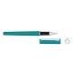 Купить Ручка металлическая роллер Brush R GUM soft-touch с зеркальной гравировкой, бирюзовый с нанесением логотипа