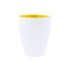 Купить Керамическая кружка AKEBIA, 350 мл, белый/желтый с нанесением логотипа