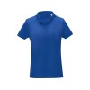 Купить Женская стильная футболка поло с короткими рукавами Deimos, синий с нанесением логотипа