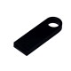 Купить USB 2.0-флешка на 512 Мбайт с мини чипом и круглым отверстием, черный с нанесением логотипа