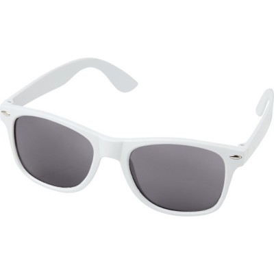 Купить Sun Ray, солнцезащитные очки из переработанного PET-пластика, белый с нанесением логотипа