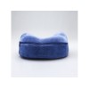 Купить Подушка для путешествий с эффектом памяти, с капюшоном Hooded Tranquility Pillow, синий с нанесением логотипа