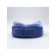 Купить Подушка для путешествий с эффектом памяти, с капюшоном Hooded Tranquility Pillow, синий с нанесением логотипа