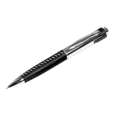 Купить Флешка в виде ручки с мини чипом, 16 Гб, черный/серебристый с нанесением