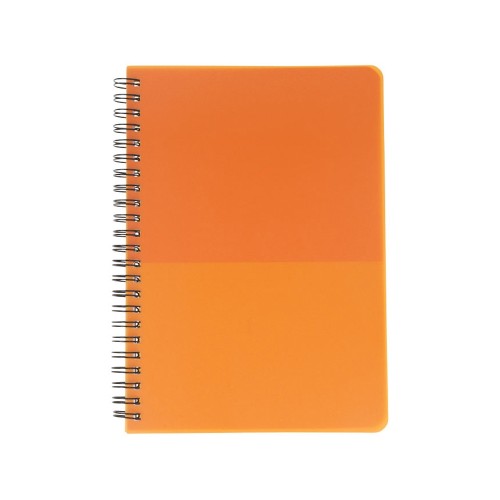 Купить Блокнот ColourBlock А5, оранжевый с нанесением логотипа Купить Блокнот ColourBlock А5, оранжевый с нанесением логотипа