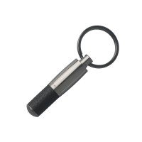 Брелок Pure Leather Black. Hugo Boss, графит/черный