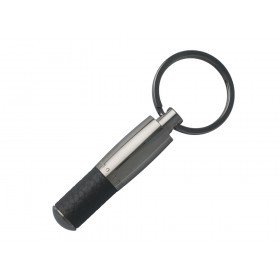 Брелок Pure Leather Black. Hugo Boss, графит/черный