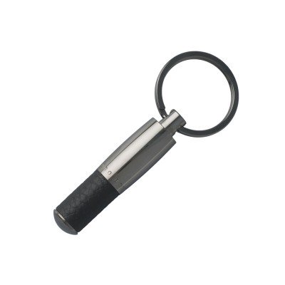 Купить Брелок Pure Leather Black. Hugo Boss, графит/черный с нанесением логотипа