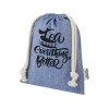 Купить Маленькая подарочная сумка Pheebs объемом 0,5 л из хлопка плотностью 150 г/м2, синий с нанесением логотипа