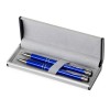 Купить Набор Dublin: ручка шариковая, карандаш механический, ярко-синий в бархатном футляре с нанесением логотипа