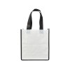 Купить Небольшая контрастная нетканая сумка-тоут для покупок с нанесением логотипа