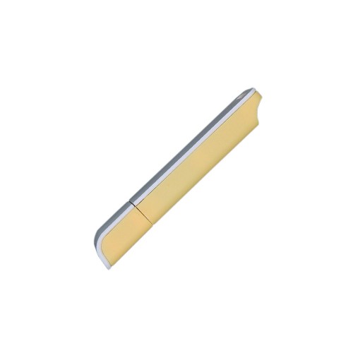 Купить Флешка прямоугольной формы, оригинальный дизайн, двухцветный корпус, 8 Гб, желтый/белый с нанесением логотипа