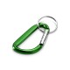 Купить Карабин с брелоком, зеленый с нанесением логотипа