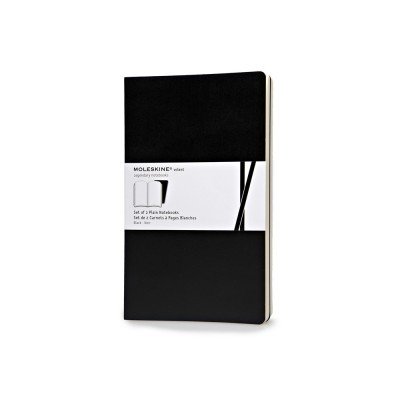 Купить Записная книжка Moleskine Volant (нелинованная, 2 шт.), Large (13х21см), черный с нанесением