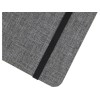 Купить Блокнот Orin, формат А5, из переработанного ПЭТ, серый яркий с нанесением логотипа