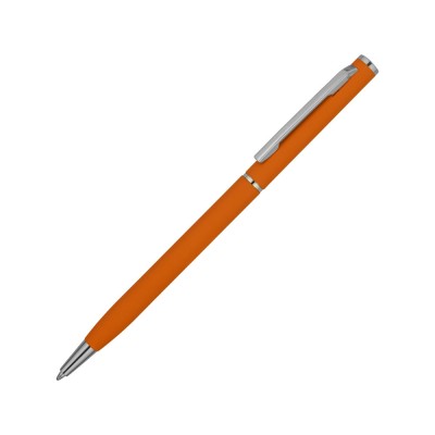 Купить Ручка металлическая шариковая Атриум с покрытием софт-тач, оранжевый с нанесением