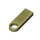 Купить USB 2.0-флешка на 512 Мбайт с мини чипом и круглым отверстием, золотистый с нанесением логотипа