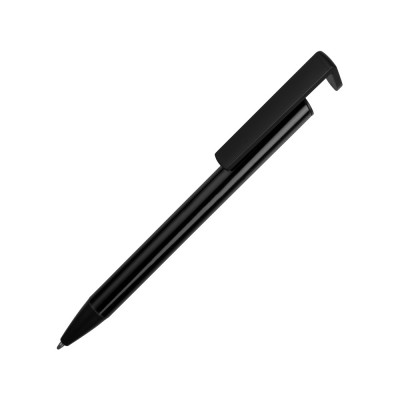 Купить Ручка-подставка шариковая Кипер Металл, черный с нанесением