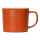 Купить Матовая кружка Nancy 360 мл цветная снаружи, белая внутри, оранжевый с нанесением логотипа