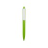 Купить Ручка пластиковая трехгранная шариковая Lateen, зеленое яблоко/белый с нанесением логотипа