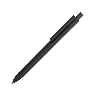 Купить Ручка металлическая soft-touch шариковая Haptic, черный с нанесением