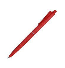 Ручка пластиковая soft-touch шариковая Plane, красный