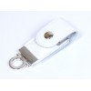 Купить USB-флешка на 8 Гб в виде брелка, белый с нанесением логотипа