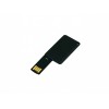 Купить USB-флешка на 32 Гб в виде пластиковой карточки, черный с нанесением логотипа