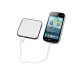 Купить Портативное зарядное устройство (power bank) Квадрум, 2600 mAh, черный с нанесением логотипа