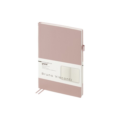 Купить Ежедневник недатированный А5 Grand, пыльная роза с нанесением логотипа