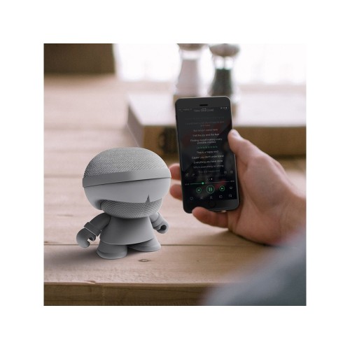 Купить Портативная колонка X5 XOOPAR BOY STEREO, серебристый с нанесением логотипа Купить Портативная колонка X5 XOOPAR BOY STEREO, серебристый с нанесением логотипа