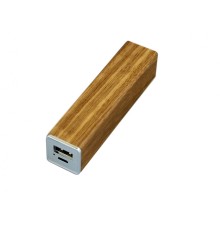 PB-wood1 Универсальное зарядное устройство power bank прямоугольной формы. 2600MAH. Красный