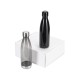 Купить Подарочный набор с термосом и бутылкой Bottle set, черный с нанесением логотипа