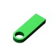 Купить USB 2.0-флешка на 32 Гб с мини чипом и круглым отверстием, зеленый с нанесением логотипа