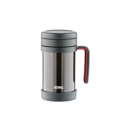 Купить Термос из нерж. стали с ситом тм THERMOS TCMF-501, черный с нанесением