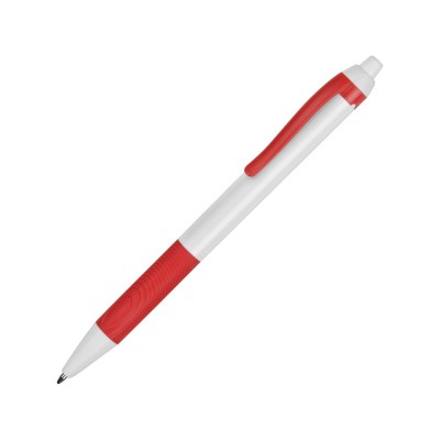 Купить Ручка пластиковая шариковая Centric, белый/красный с нанесением