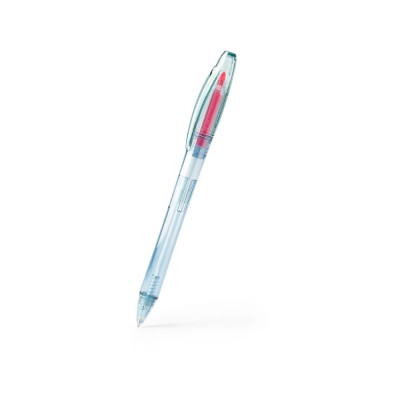 Ручка-маркер пластиковая ARASHI, прозрачный/розовый