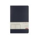 Купить Ежедневник А5 недатированный Megapolis Velvet Flex, темно-синий Navy с нанесением логотипа