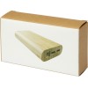 Купить Портативное зарядное устройство Tulda из бамбука, 20 000 мАч, натуральный с нанесением логотипа