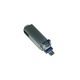 Купить USB-флешка на 64 Гб, интерфейс USB3.0, поворотный механизм,c дополнительными разъемами для I-phone Lightning и Micro USB,  полностью металлический корпус, серебро с нанесением логотипа