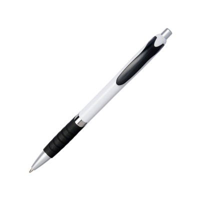 Купить Шариковая ручка Turbo в белом корпусе, белый/черный, синие чернила с нанесением логотипа