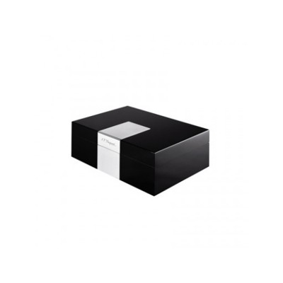 Купить Коробка для сигар Ligne2. S.T.Dupont, черный/серебристый с нанесением логотипа