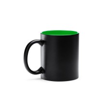 Кружка керамическая MACHA, 350 мл, черный/папоротник